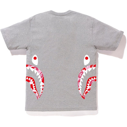 BAPE ABC Side Shark Tee Gray/Pink