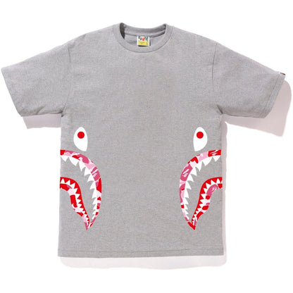 BAPE ABC Side Shark Tee Gray/Pink