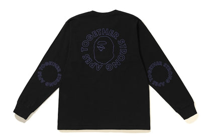 BAPE ATS Circle LS Tee Black