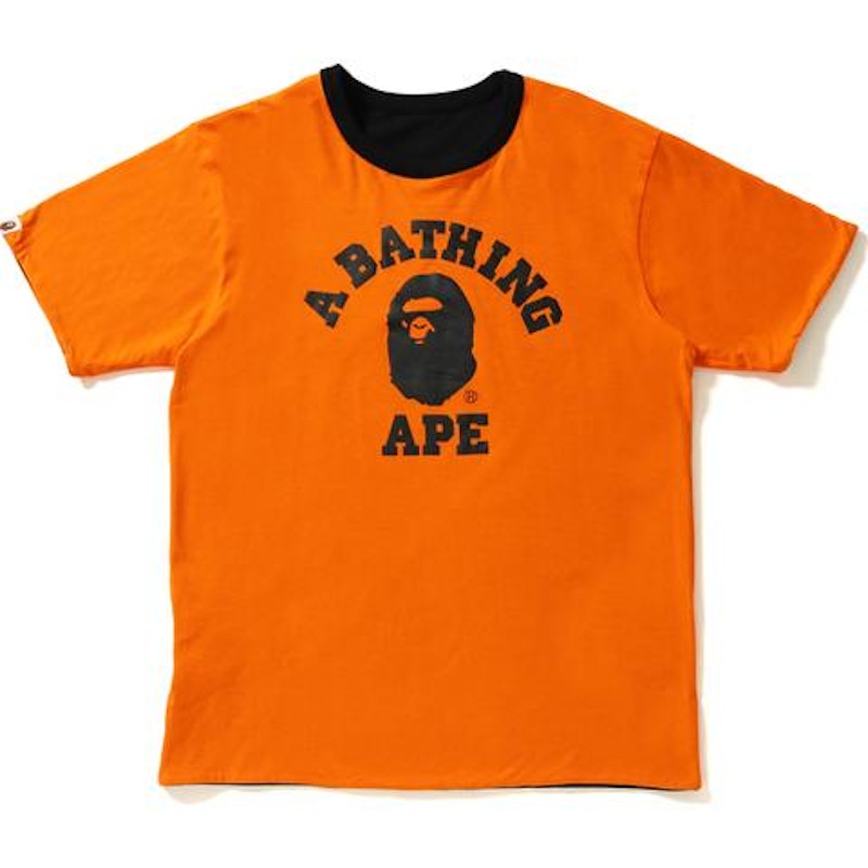 BAPE ATS College Reversible Tee Black