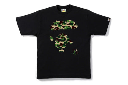 BAPE ABC Camo Ape Face Tee Black/Green