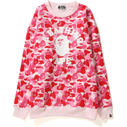 BAPE Abc College Oversized Crewneck Crewneck (Ladies) Pink