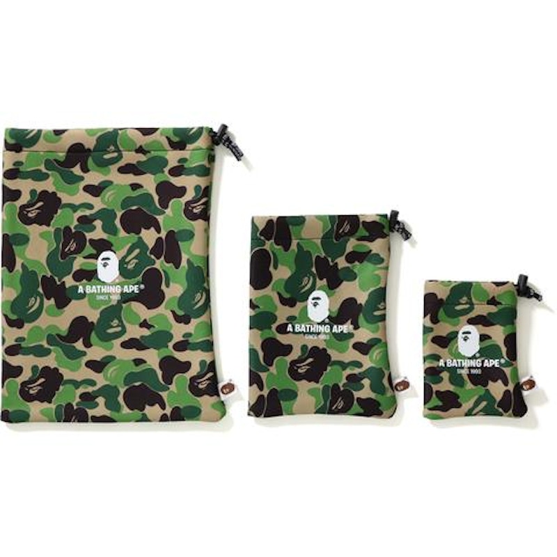BAPE Abc Gadgets Pouch Set Set Green