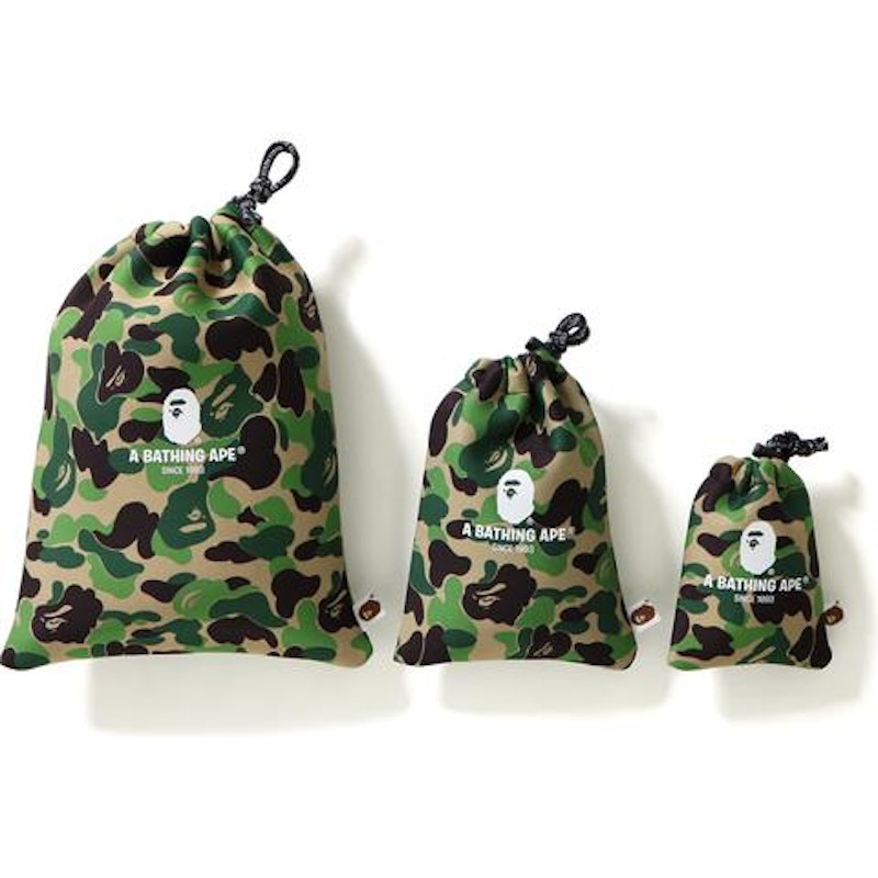 BAPE Abc Gadgets Pouch Set Set Green