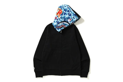 BAPE ABC Reversible Shark Full Zip Hoodie Blue