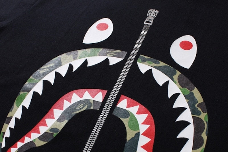 BAPE ABC Shark Tee Black/Green