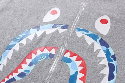BAPE ABC Shark Tee Gray/Blue