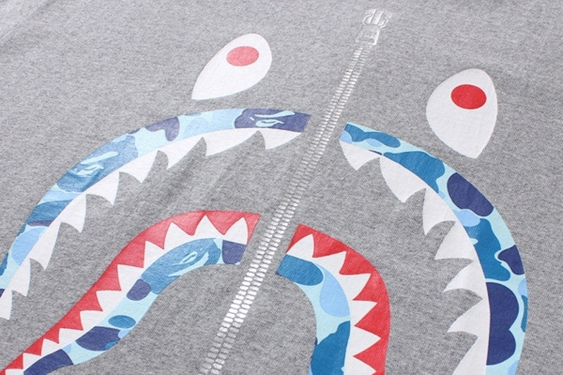 BAPE ABC Shark Tee Gray/Blue