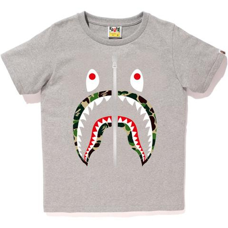 BAPE Abc Shark Tee Tee (Ladies) Gray/Green