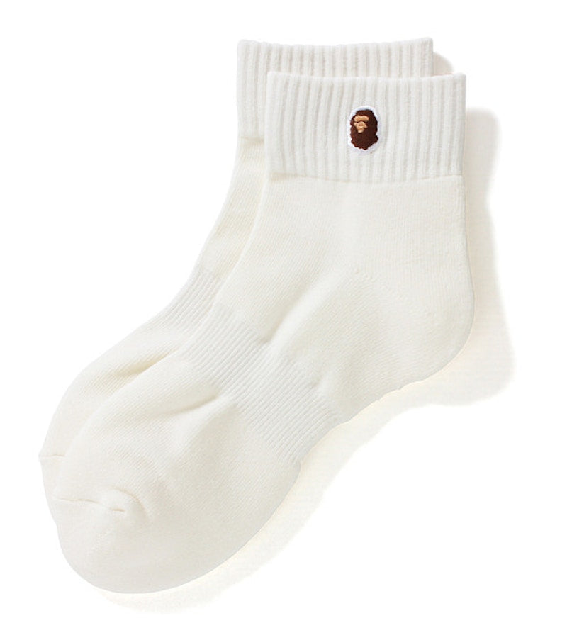 BAPE Ankle Socks White