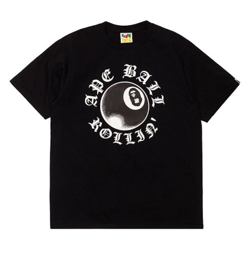 BAPE X Undefeated Mr Cartoon Ape Ball Tee Black