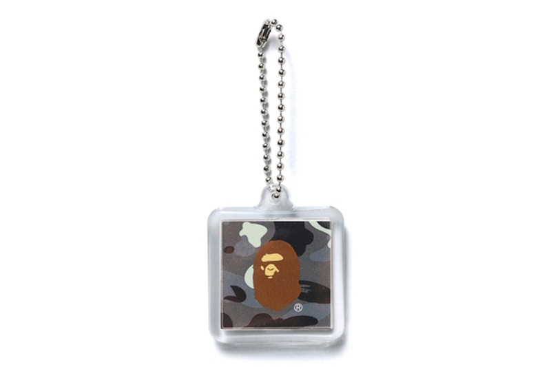 BAPE Ape Head City Camo Keychain Black