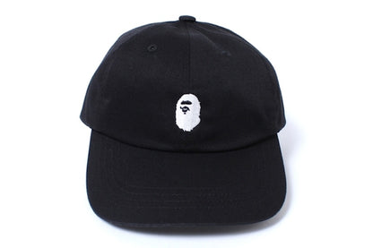 BAPE Ape Head Embroidery Panel Cap Black/White