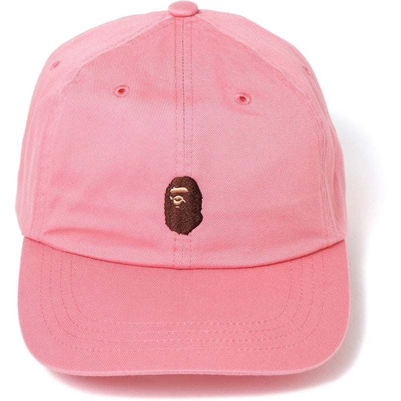 BAPE Ape Head Embroidery Panel Cap Pink