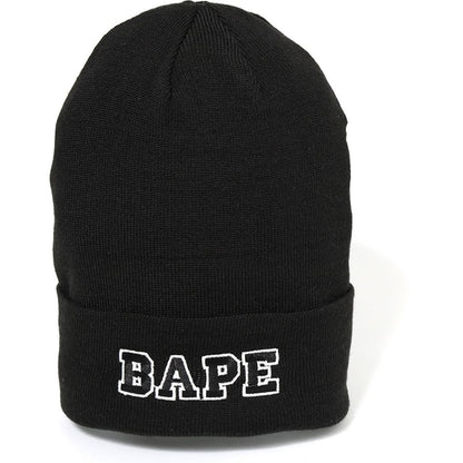 BAPE Ape Head One Point Beanie Black