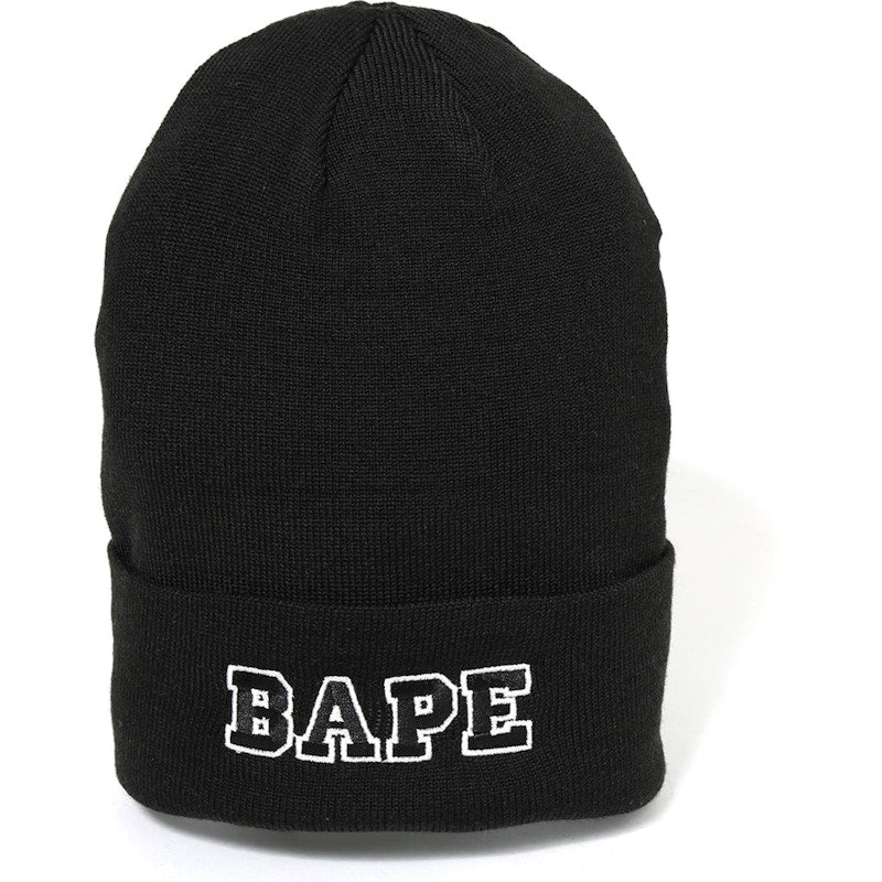 BAPE Ape Head One Point Beanie Black