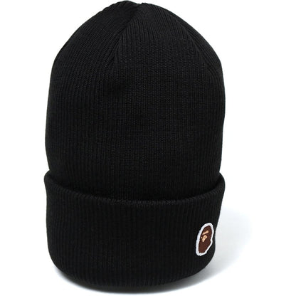BAPE Ape Head One Point Knit Cap Black