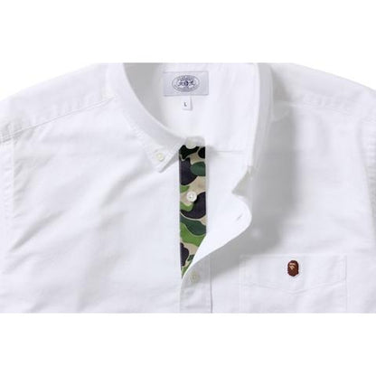 BAPE Ape Head One Point Oxford Bd Shirt White