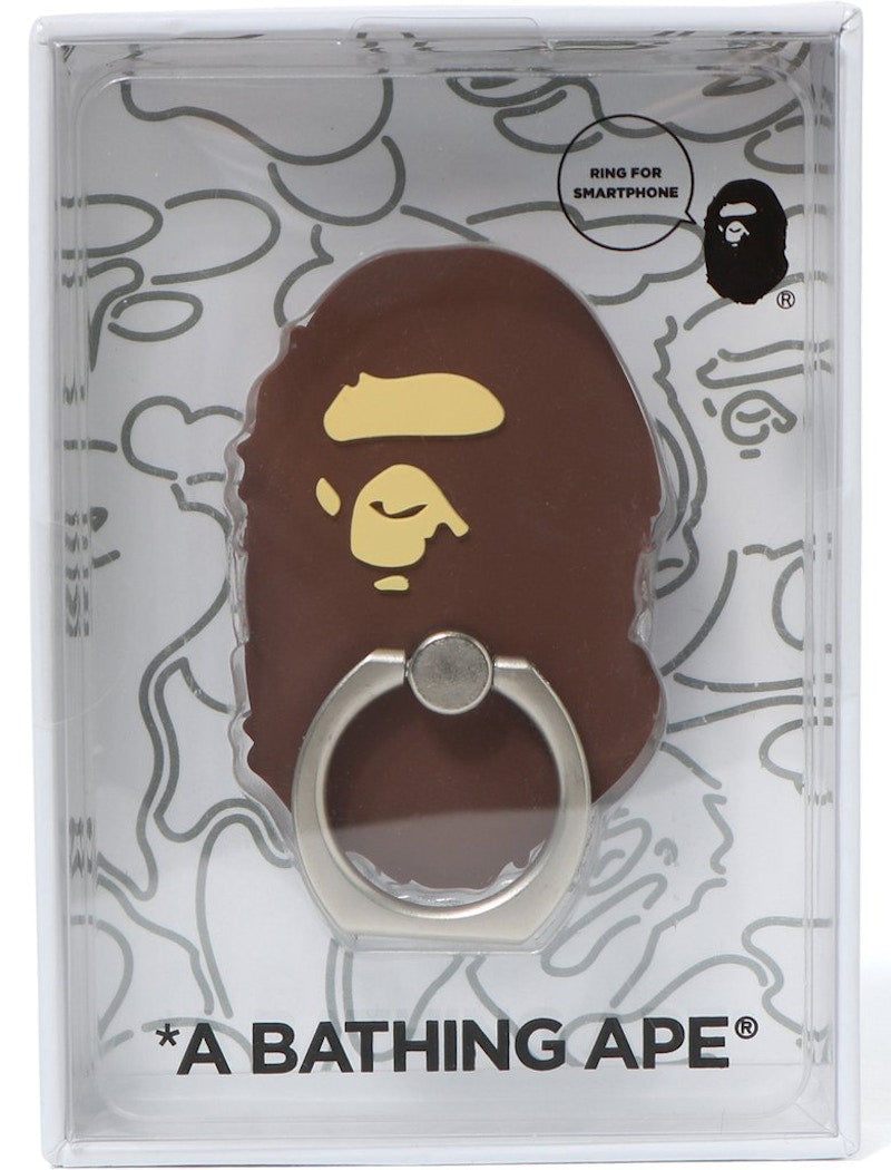 BAPE Ape Head Smartphone Ring Brown