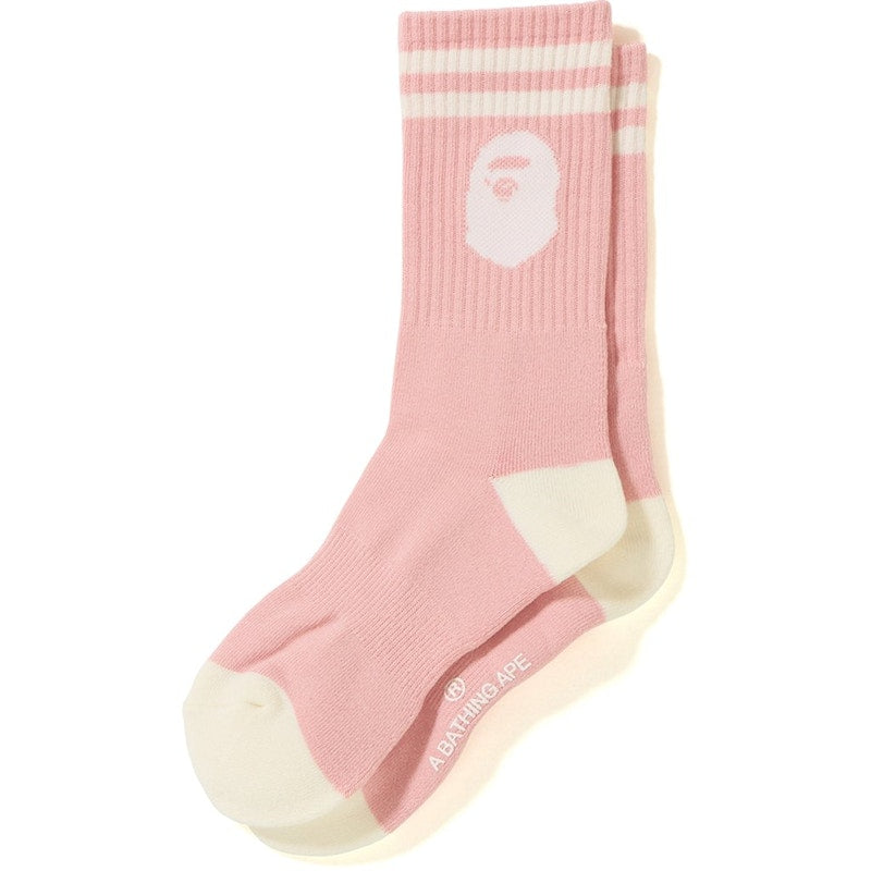 BAPE Ape Head Socks Pink