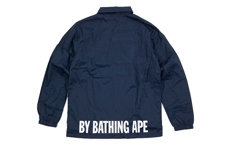 BAPE Apehead Logo Coach Jacket Navy