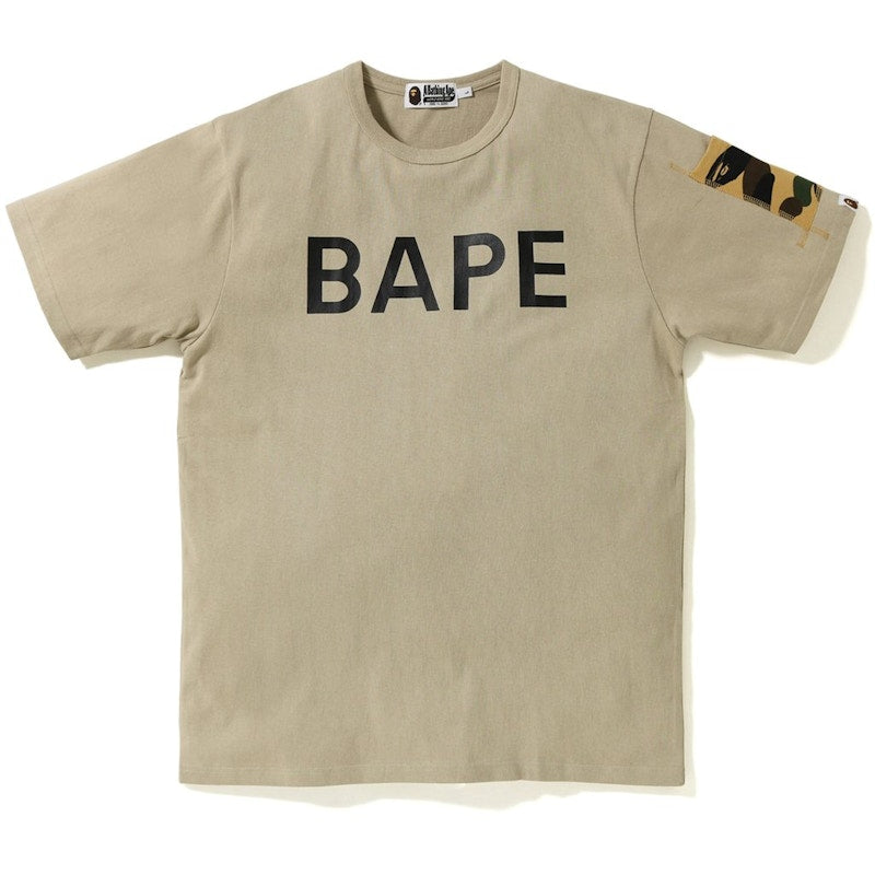 BAPE BAPE 1st Camo Sleeve Pocket Tee Beige