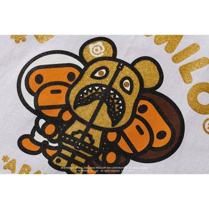 BAPE Baby Milo Bearbrick Shark Tee M (Medicom) White