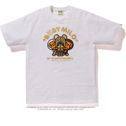 BAPE Baby Milo Bearbrick Shark Tee M (Medicom) White