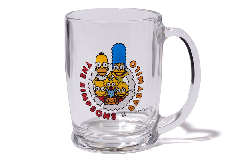BAPE X The Simpsons Baby Milo Glass Mug Clear