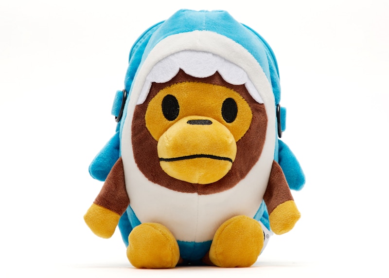 BAPE Baby Milo Plush Shark Mobile Bag Blue