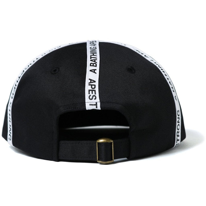 BAPE Bape Tape Panel Cap Black