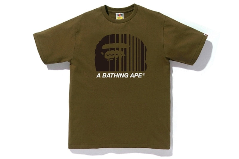 BAPE Bape Vertical Line Tee Olive