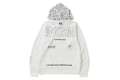 BAPE Bape Wide Pullover Hoodie White