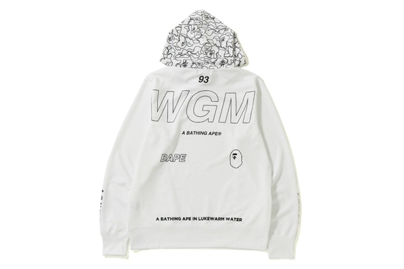 BAPE Bape Wide Pullover Hoodie White
