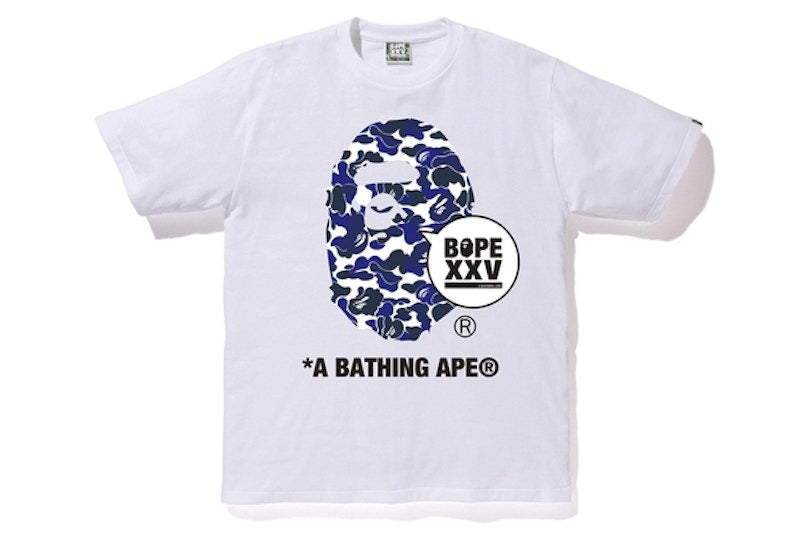 BAPE Bape.Com XXV Ape Head Tee White