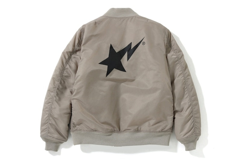 BAPE Bapesta Bomber Jacket Grey