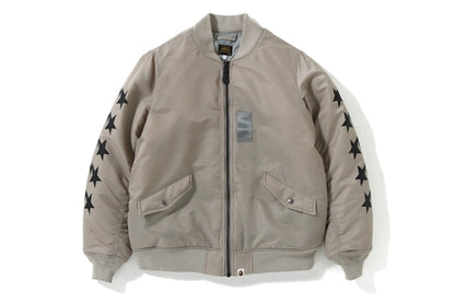 BAPE Bapesta Bomber Jacket Grey