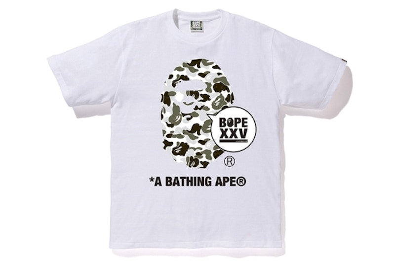 BAPE Bapexclusive Kyoto XXV Ape Head Tee White