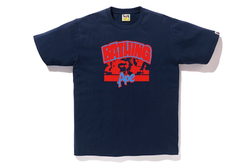 BAPE Bathing Ape Ape Tee Navy