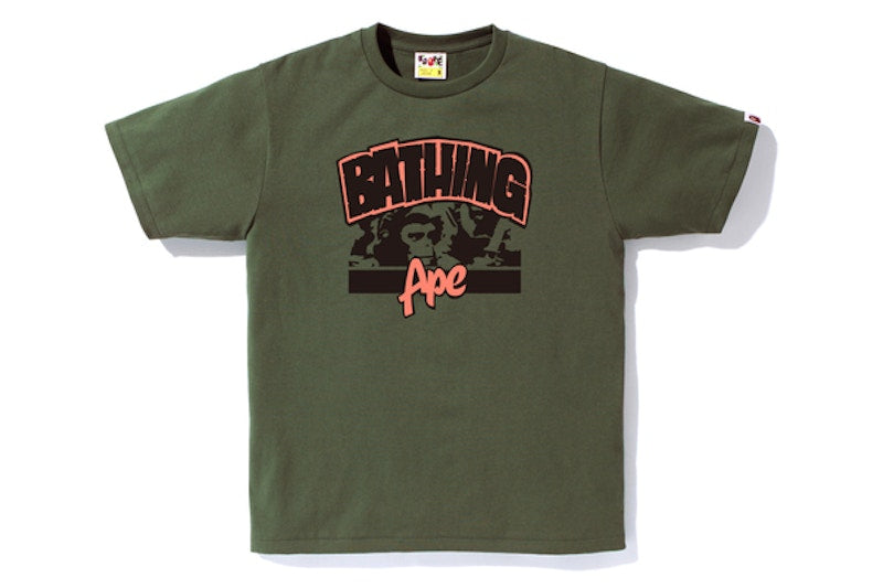 BAPE Bathing Ape Ape Tee Olive Drab
