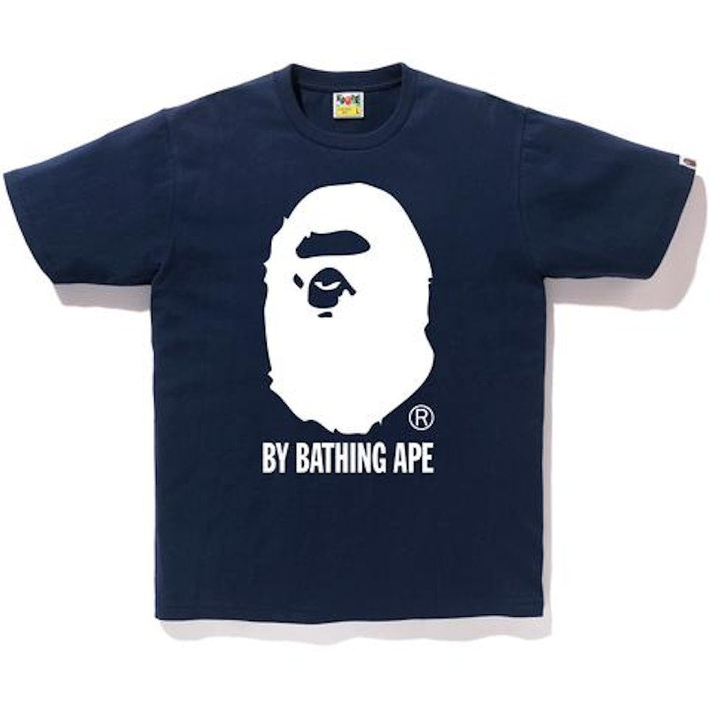 BAPE Bicolor By Bathing Tee Navy/White