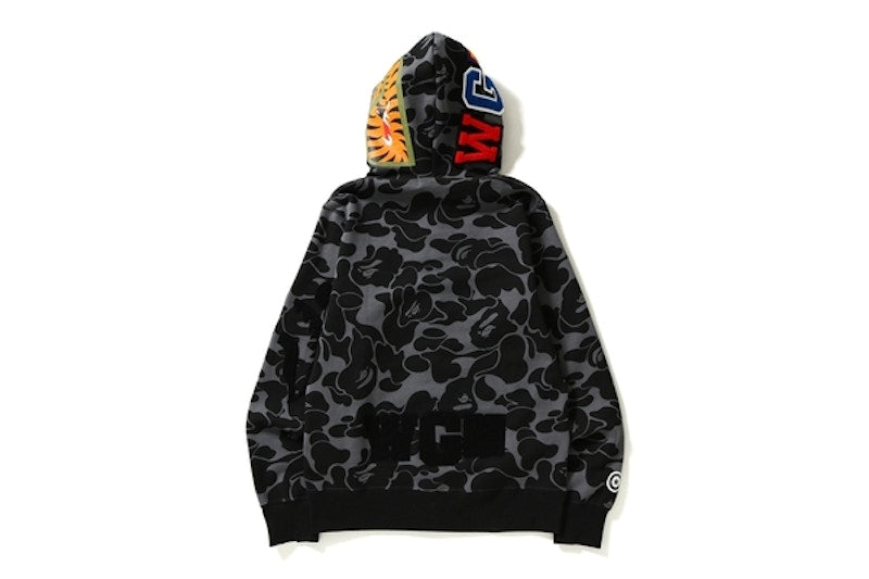 BAPE Big ABC Solid Camo Detachable Shark Black