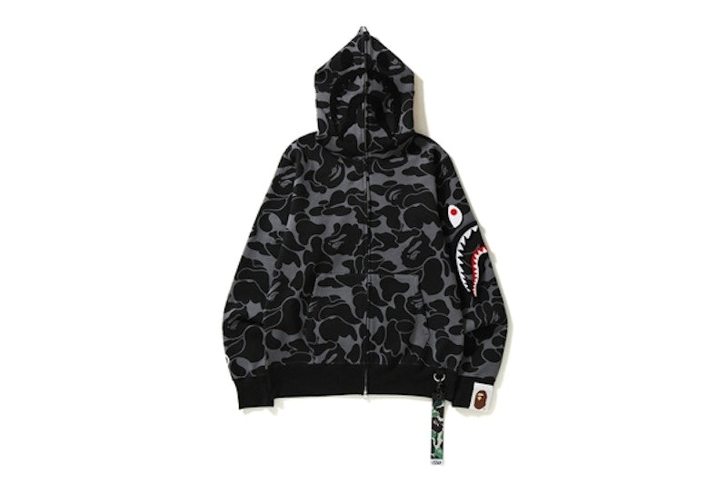 BAPE Big ABC Solid Camo Detachable Shark Black