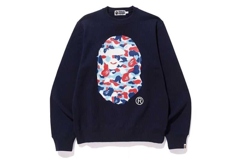 BAPE Big Ape Head Crewneck (Fr) Blue