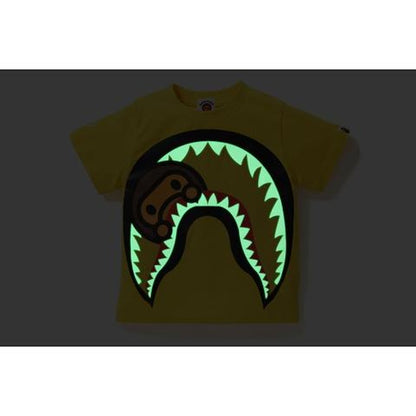 BAPE Big Milo Shark Glow in the Dark Tee Tee (Kids) Yellow