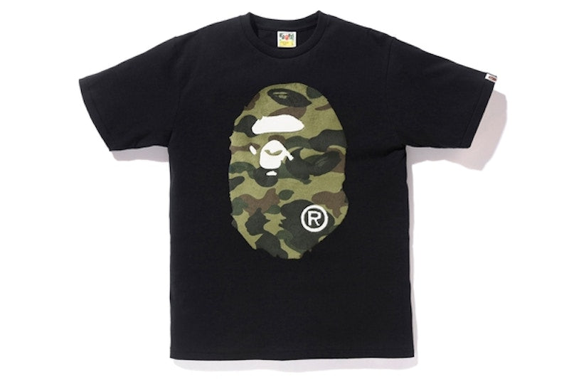 BAPE Boa 1st Camo Big Ape Head Tee Black/Green