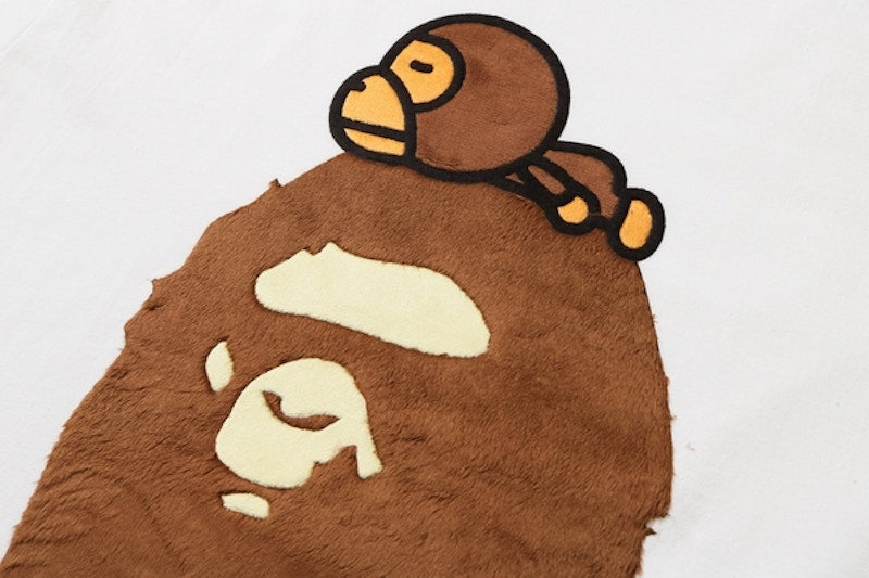 BAPE Boa Milo On Big Ape Tee White
