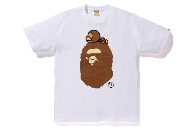 BAPE Boa Milo On Big Ape Tee White