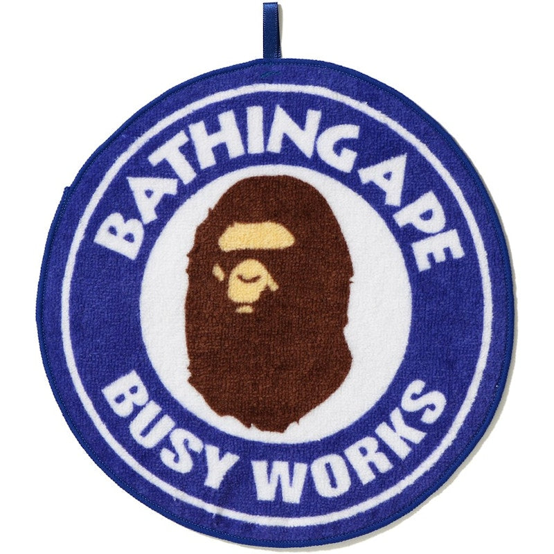 BAPE Busy Works Hand Towel Blue