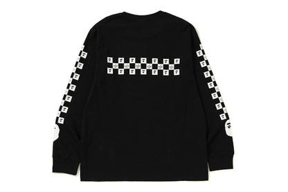 BAPE Checker L/S Tee Black